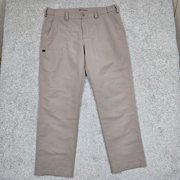 5.11 Tactical Other - 5.11 Tactical Fast-Tac Pants Mens 38x32 Khaki Tan Ripstop Chino 74461-055